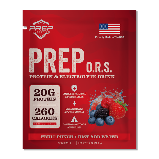 PREP O.R.S. Drink Mix - Fruit Punch - 3 Single Serving pack