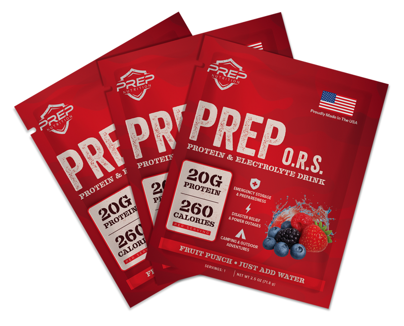 Load image into Gallery viewer, PREP O.R.S. Drink Mix - Fruit Punch - 3 Single Serving pack
