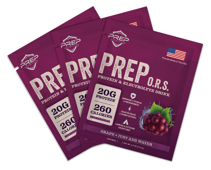 PREP O.R.S. Drink Mix - Grape - 3 Single Serving Pack
